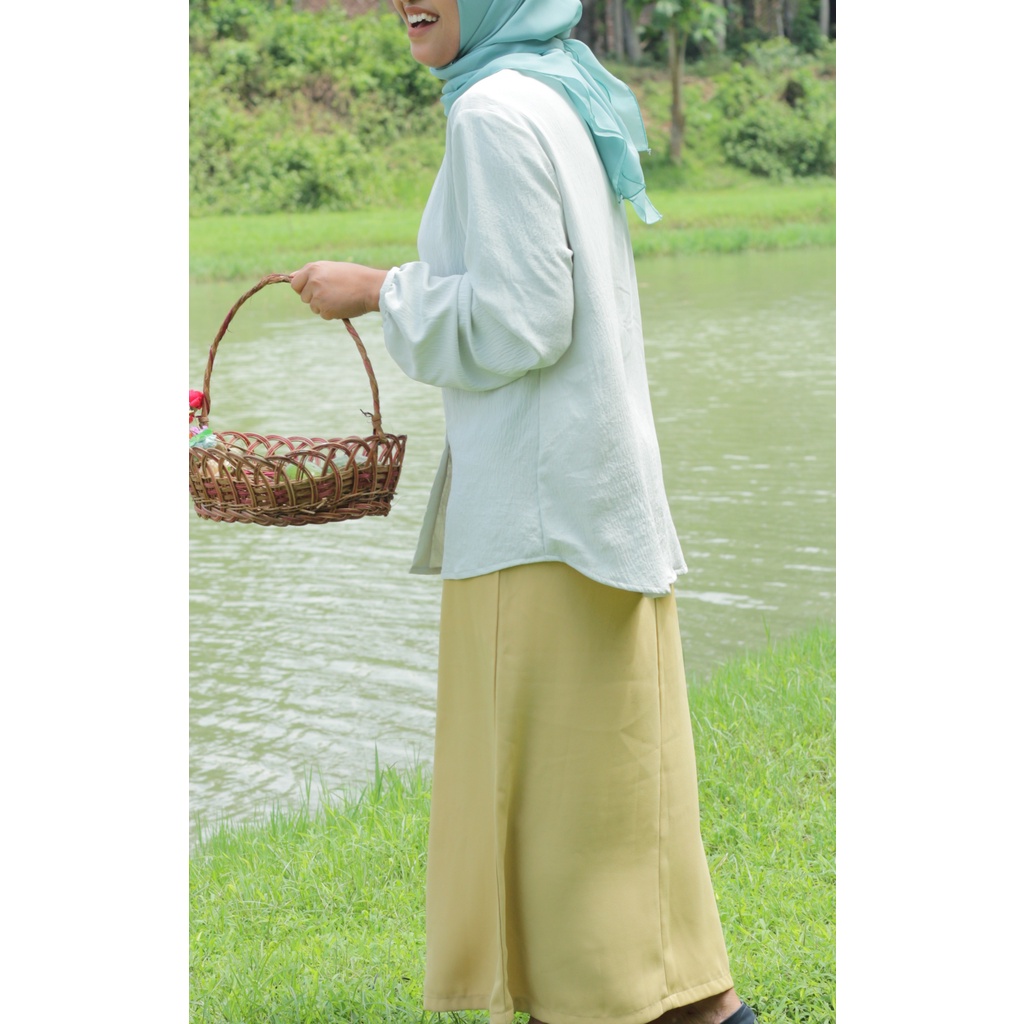 MINOR REJECT SALE | Baby mint reject 90% &  Baby purple reject 40% Sweet joy collar blouse | Blouse 