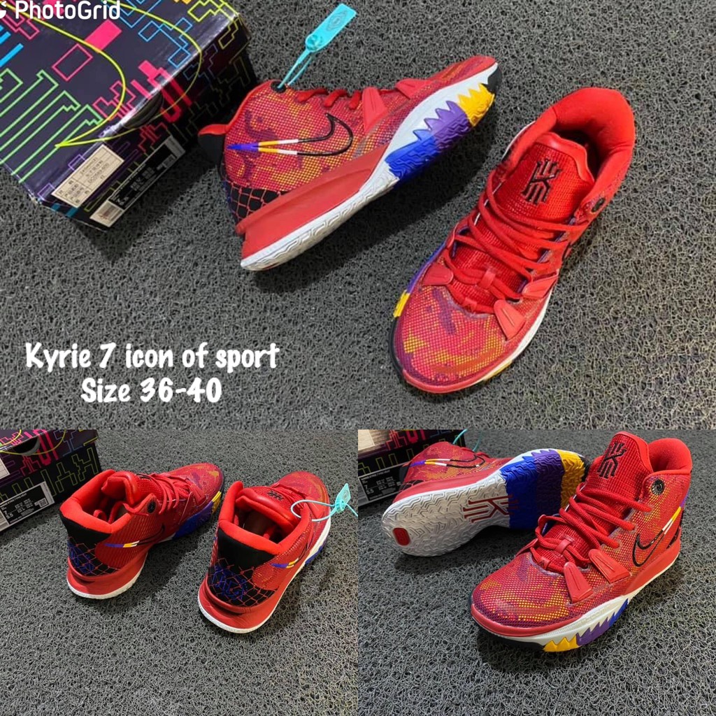 SEPATU BASKET ANAK NIKE KYRIE 7 HIGH ICON OF SPORT RED GS KIDS YOUTH