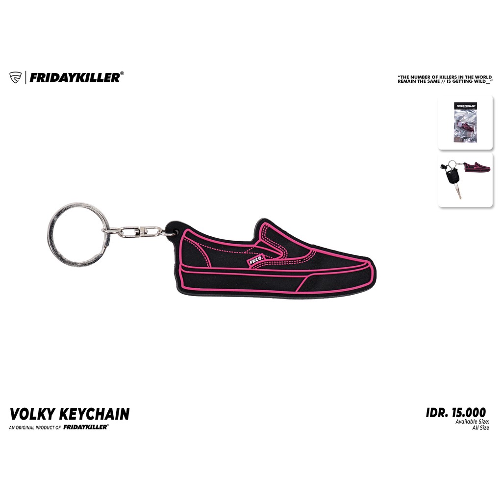 GANTUNGAN KUNCI FRIDAY KILLER | VOLKY KEYCHAIN