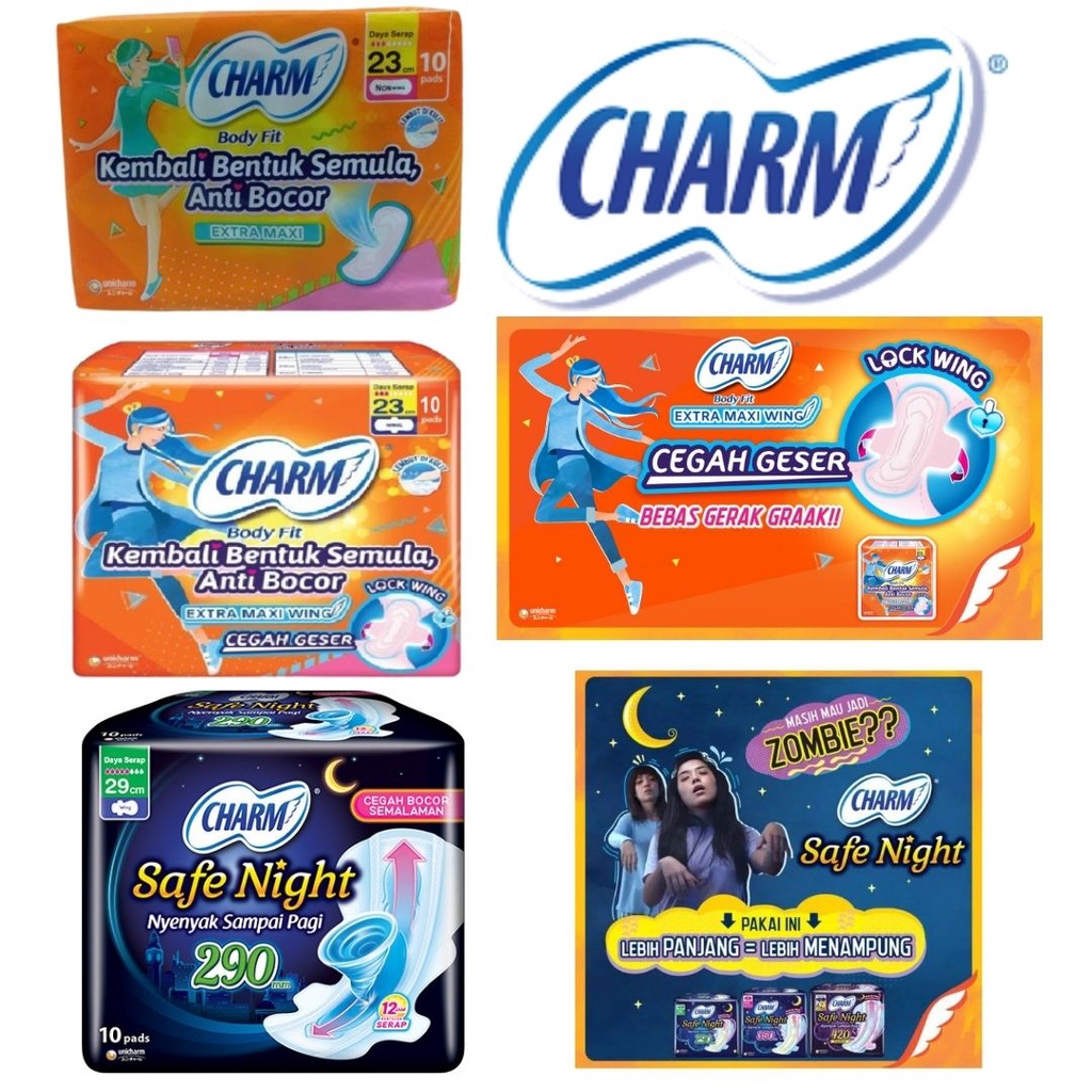 Charm Body Fit Extra Maxi | Charm Safe Night Nyenyak Sampai Pagi