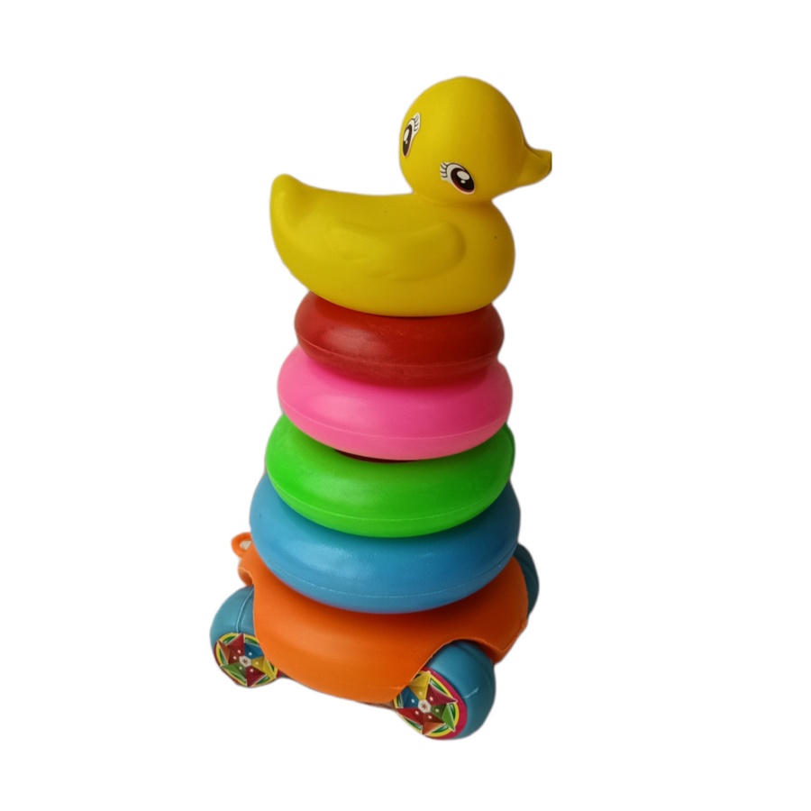 SALE Mainan Edukasi Bayi 1 2 3 4 Bulan RIng Donat Susun Bebek Bayi Motorik No.436 Baby Toys ST