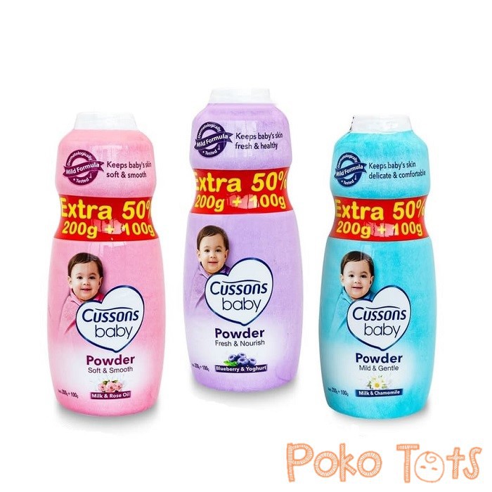 Cussons Baby Powder 200gr Extra Isi 100gr Bedak Bayi