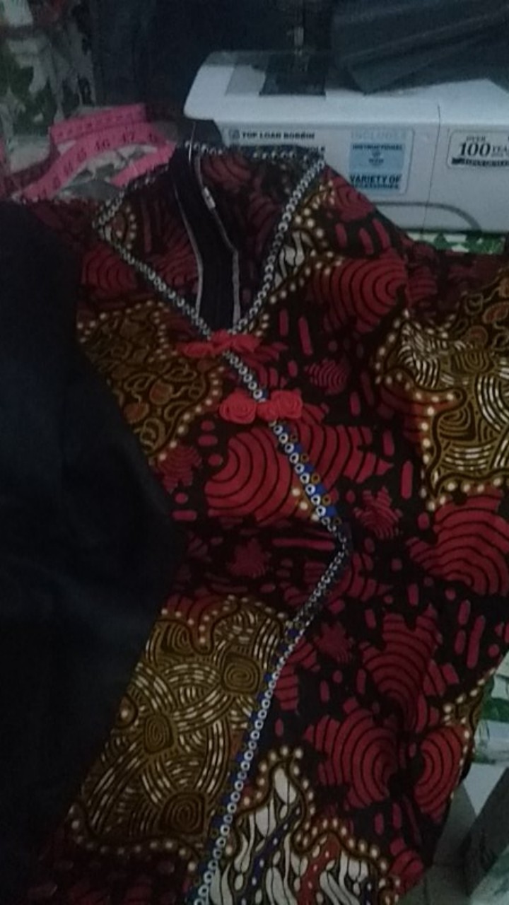 Blouse Batik Kombinasi