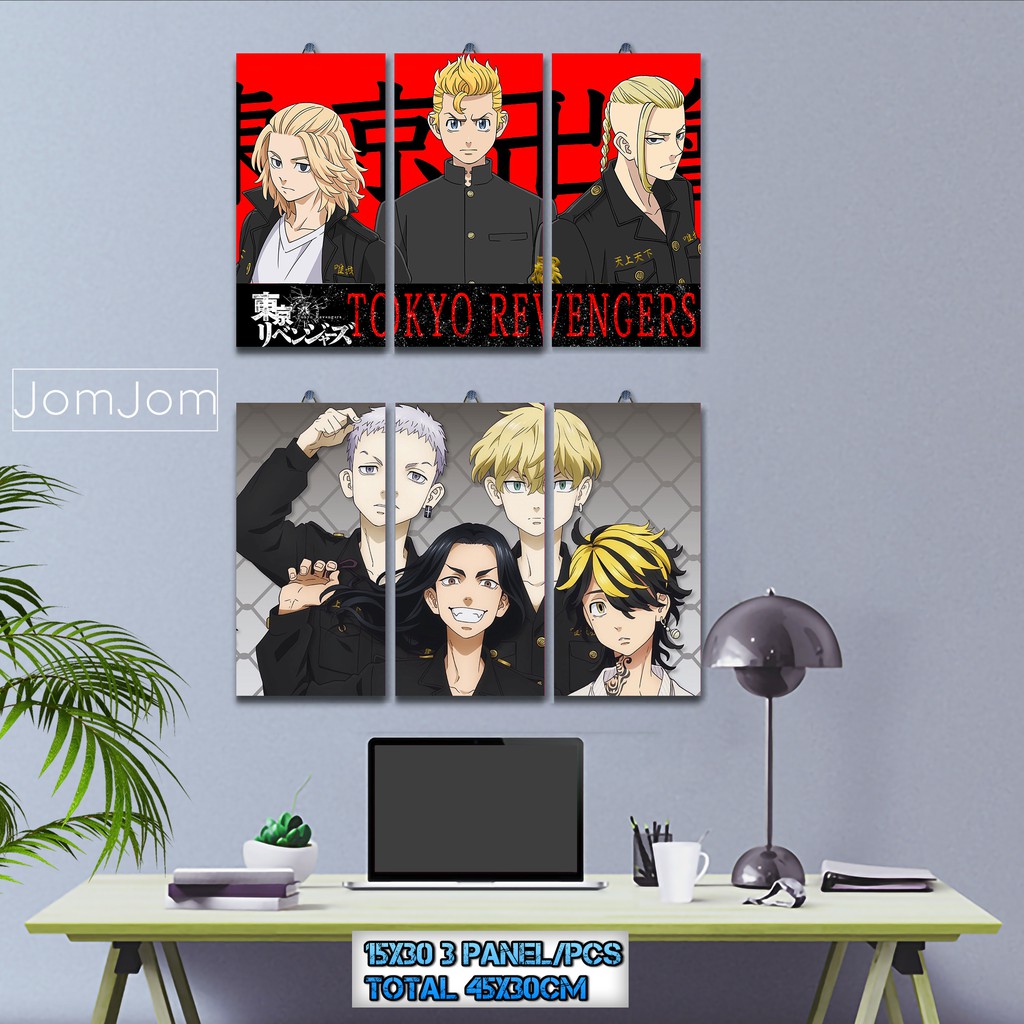 Poster Bingkai Kayu Tokyo revengers papan / Dekorasi Kamar/Poster murah/ Keren / karakter anime