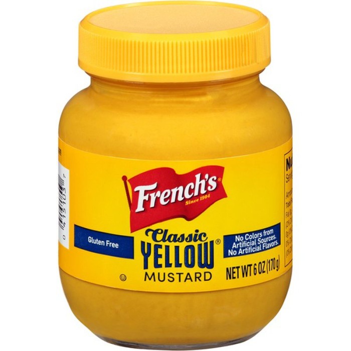 

French yellow mustard 6oz