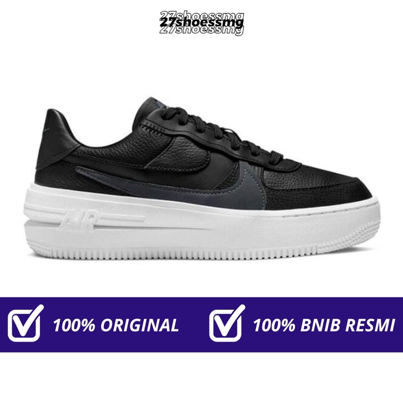 Nike Air Force 1 PLT.AF.ORM Platform Black Anthracite 100% Original Resmi Nike