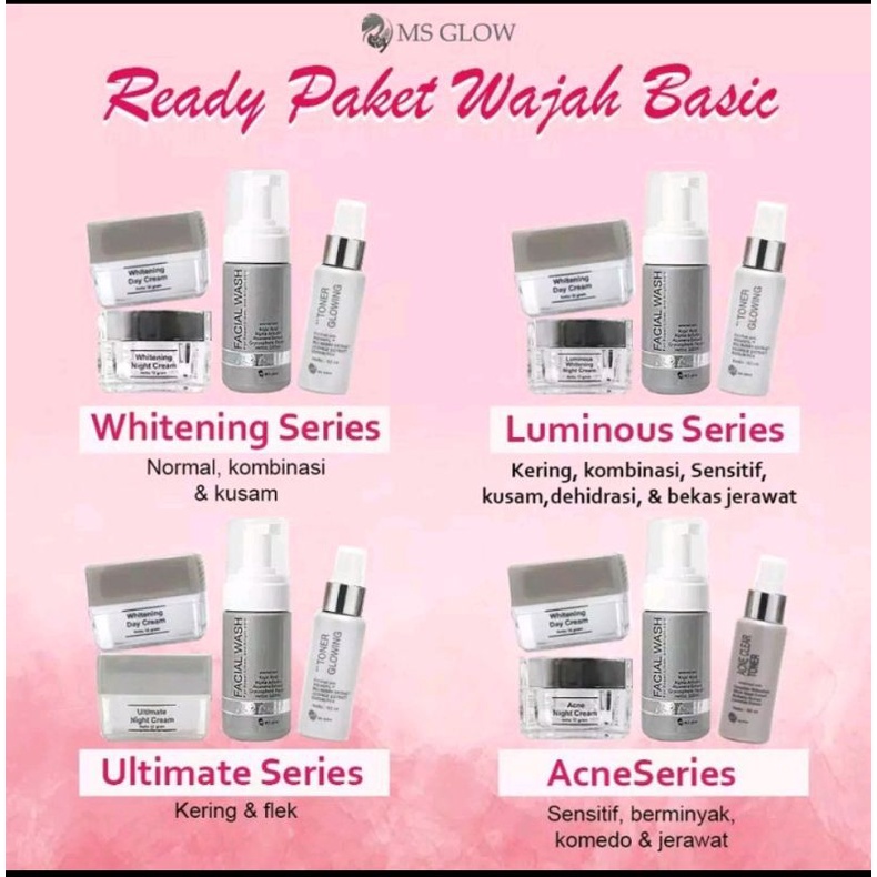 Ms Glow Paket Luminous Free Pouch | Paket Luminous Ms Glow