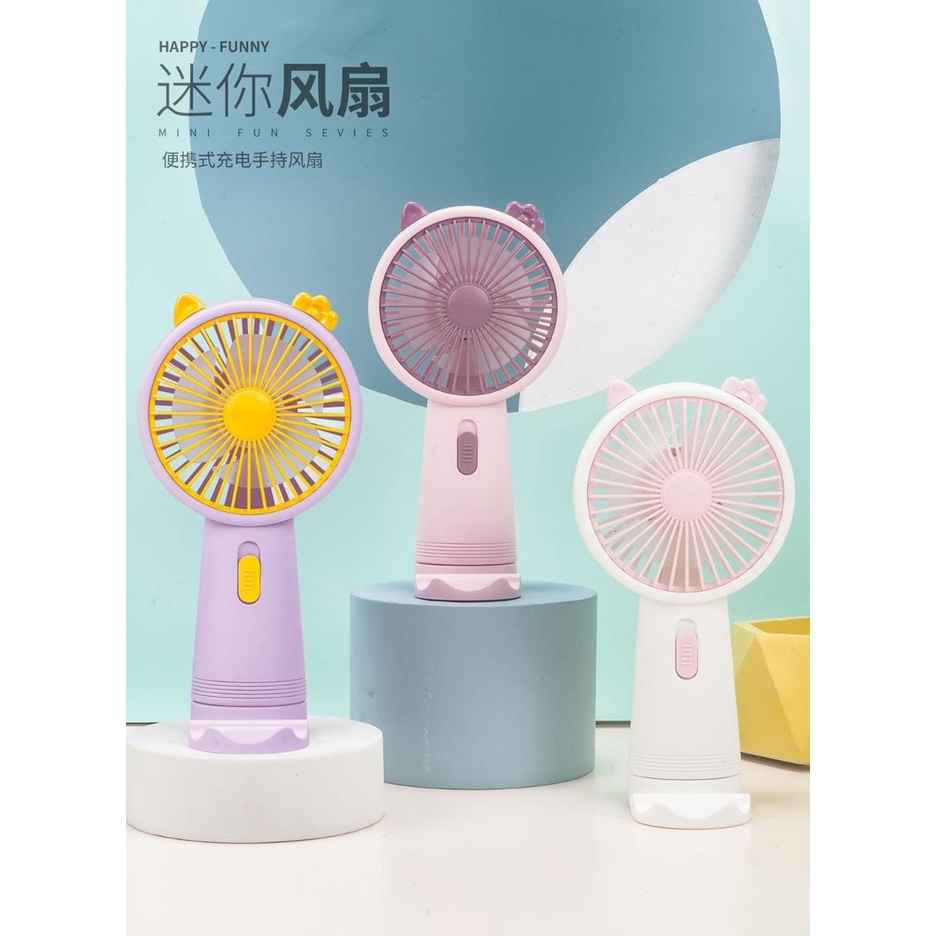 Kipas Angin Genggam Portable SX116 - Handy Mini Fan SX-115 SX-116 Rechargeable - Kipas Angin Mini Karakter