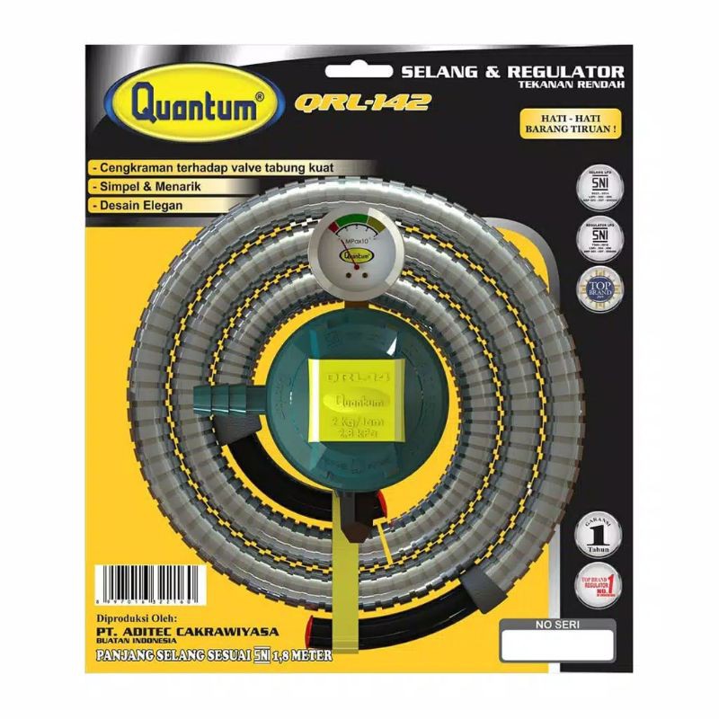 REGULATOR QUANTUM / SELANG DAN REGULATOR GAS / QUANTUM QRL 142