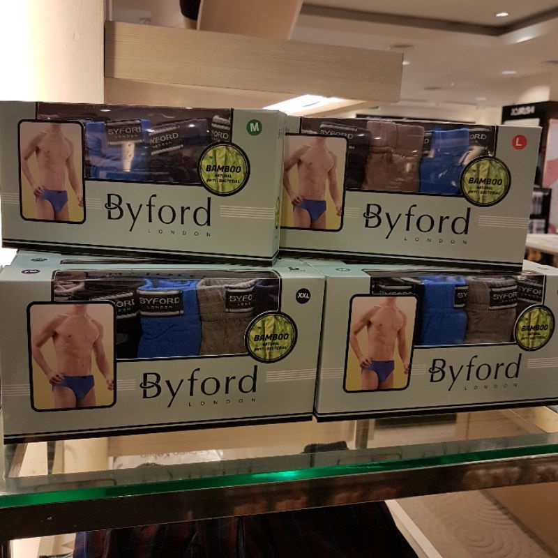 Byford Underwear Men - Celana dalam pria isi 5 - Bamboo Natural Anti Bacterial
