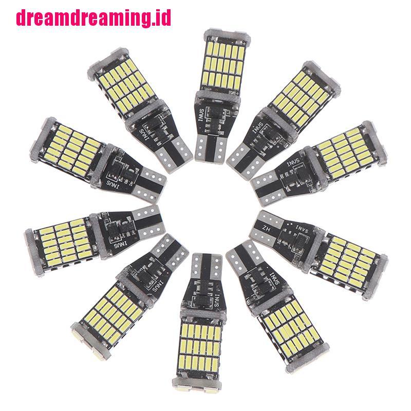 10pcs Lampu LED 4014 T15 W16W 6000K 45smd Untuk Mundur Mobil