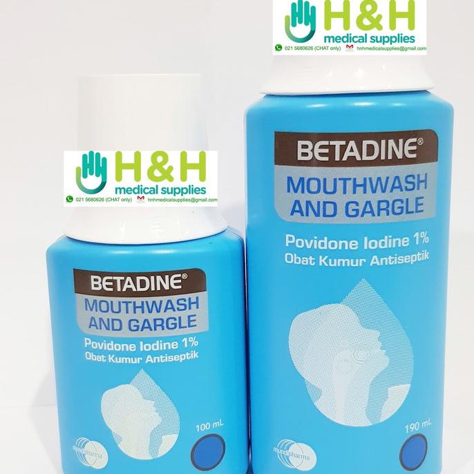 Betadine Kumur / Povidon Iodine 1% / Obat Kumur Betadine