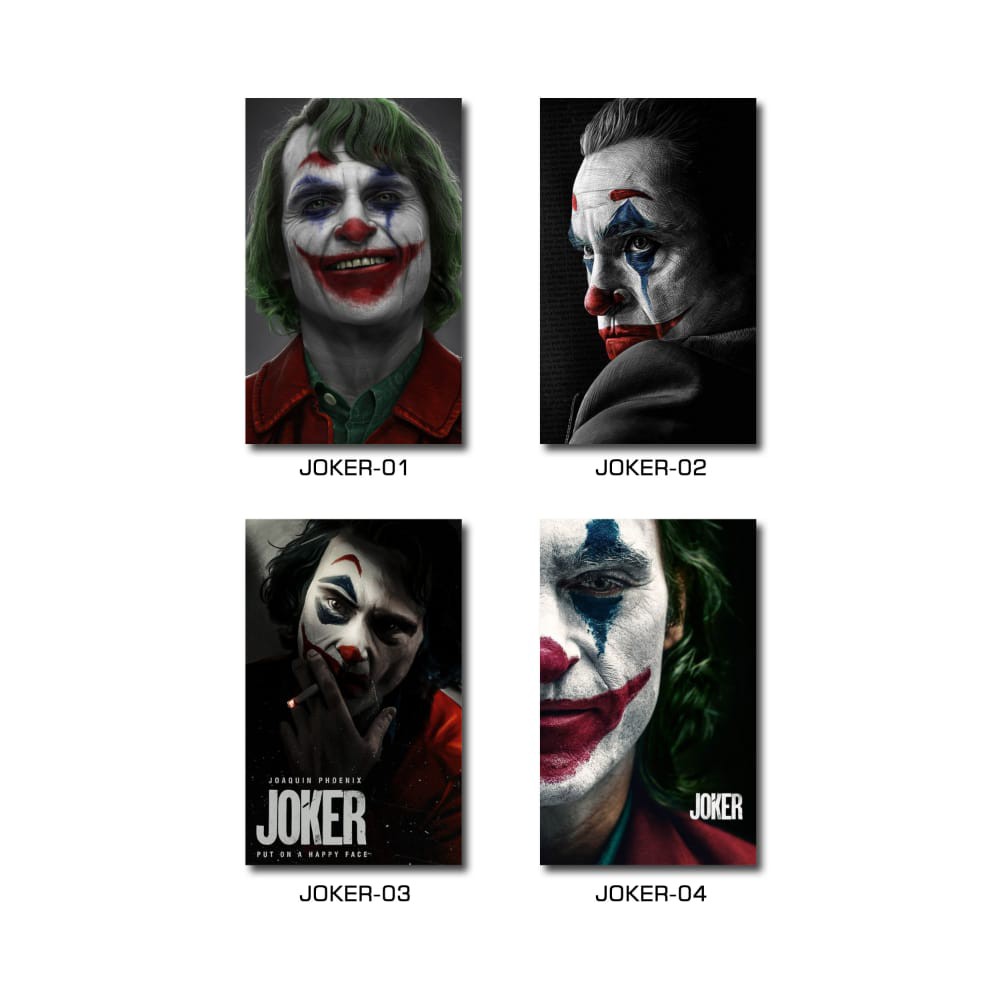 Hiasan Pajangan Dekorasi Dinding Wall Decor  Joker 3D 15x24 cm Vintage Klasik Kamar Cowok