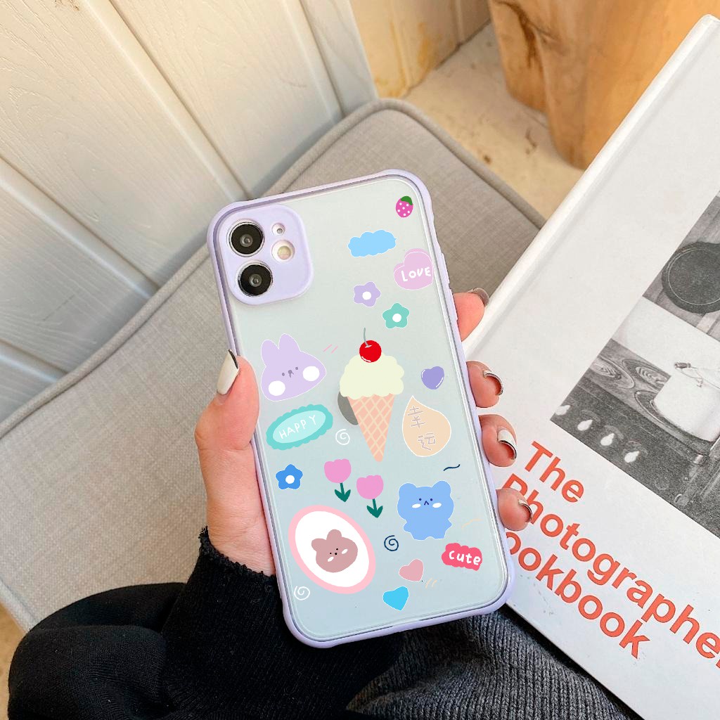SS017 CASE VIVO Y12 Y15 Y17 Y19 Y20 Y12S Y20S Y51 Y71 Y81 Y83 Y30 Y50 Y91 Y93 Y91C V5 Y66 Y69 BD585-SS018 UNGU