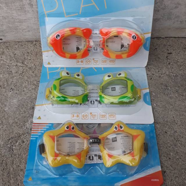 INTEX kacamata renang karakter lucu anak - goggles unik balita goggles