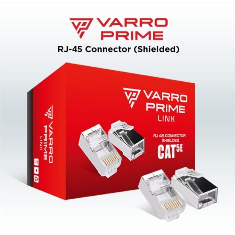 Varro Konektor RJ45 STP FTP Cat5e Cat5 Cat 5e Cat 5