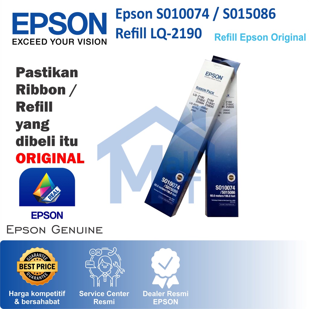 (BISA COD) REFILL EPSON SO10074 S010074 UTK RIBBON LQ-2170 RIBBON LQ-2180 RIBBON LQ-2190