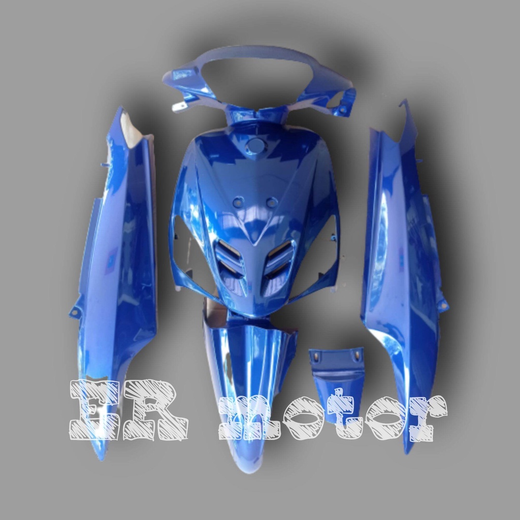 cover full body halus yamaha mio sporty 2003 2008 biru