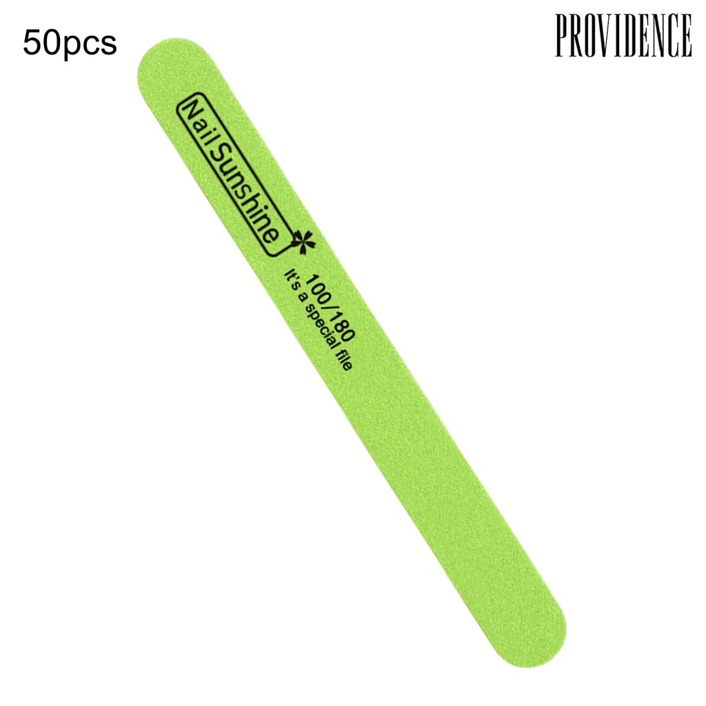 Providence 50Pcs Nail File Smooth Nail Dual Sided Manicure Tools Natural Arylic False Gel Nail  Nail File for Salon