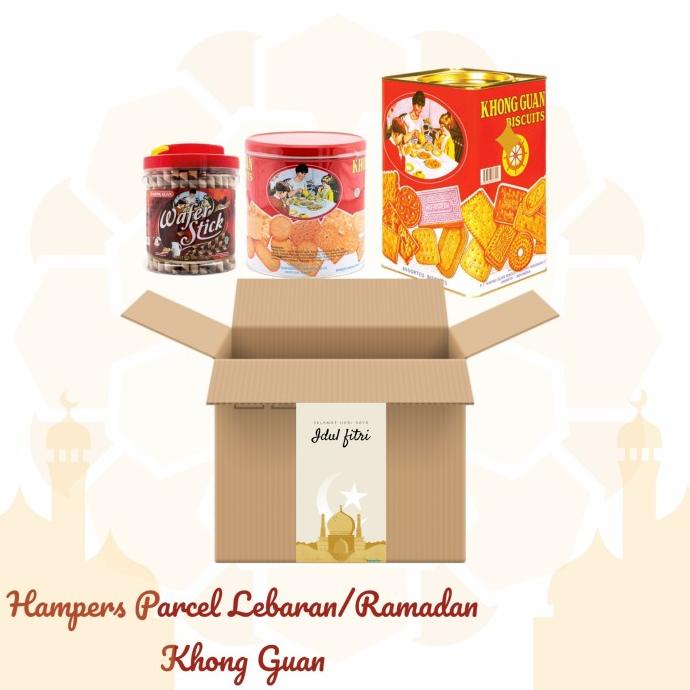 

Hampers Parcel Lebaran Ramadhan Biskuit Kaleng Khong Guan 3Pcs Charityystore