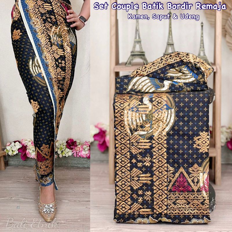 SET COUPLE BATIK BORDIR UK remaja/anak tanggung