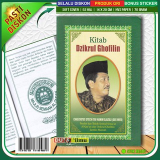 Kitab Dzikrul Ghofilin Jantiko Mantab Kh Hamim Jazuli Gus Miek Shopee Indonesia