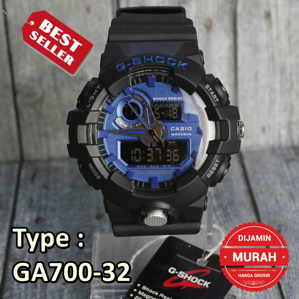 JAM TANGAN PRIA G-SHOCK CASIO GA 700 POLOS / JAM ANTI AIR