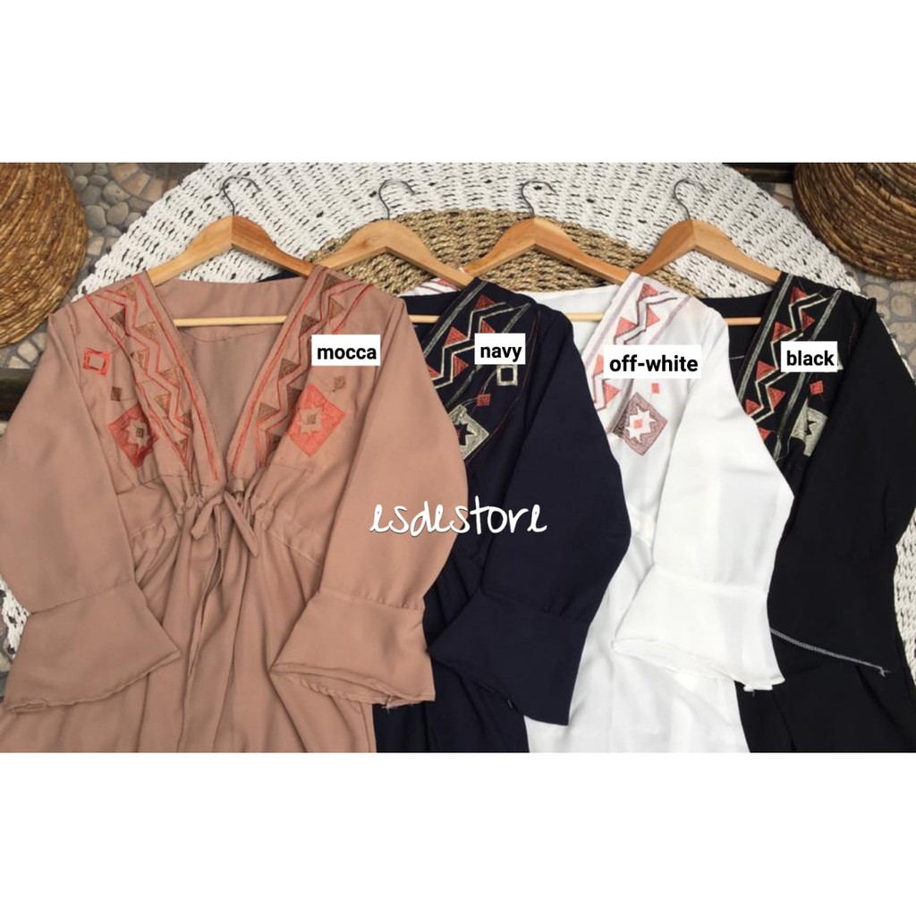 1KG MUAT 4PCS | HIPPY BOHEMIAN ETNIC OUTER CARDIGAN BORDIR PREMIUM HITS SELEBRAM