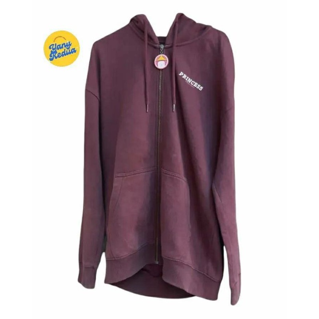 SPAO x Adventure Time Zipper Hoodie Maroon