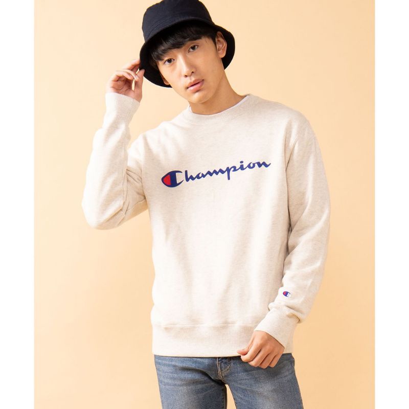 Creweneck Champion Script UNISEX Logo Original Logo Original  Japan Market C3- Q003 ( Barcode )