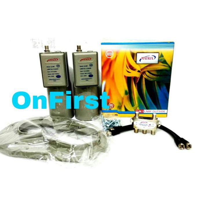 Lnb Parabola dual/twin Matrix 2 Satelite 1 Receiver Parabola Lnbf