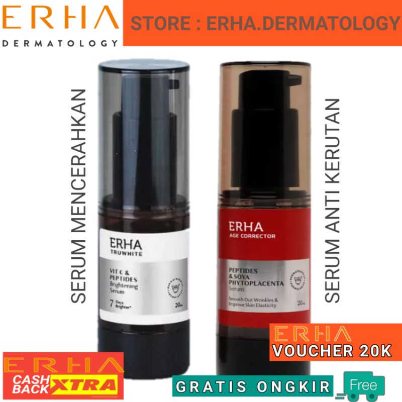 SERUM VITAMIN C / AGE CORRECTTOR SERUM / SERUM MENCERAHKAN / SERUM ANTI AGING / SERUM ERHA / SERUM V