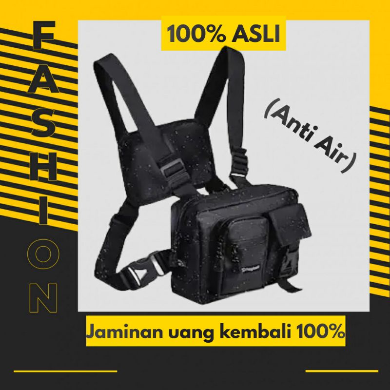 Tas Rompi Dada Tactical Polisi 2 In 1 Waterproof Anti Air Original Army Murah Terbaru Chest Bag Pria