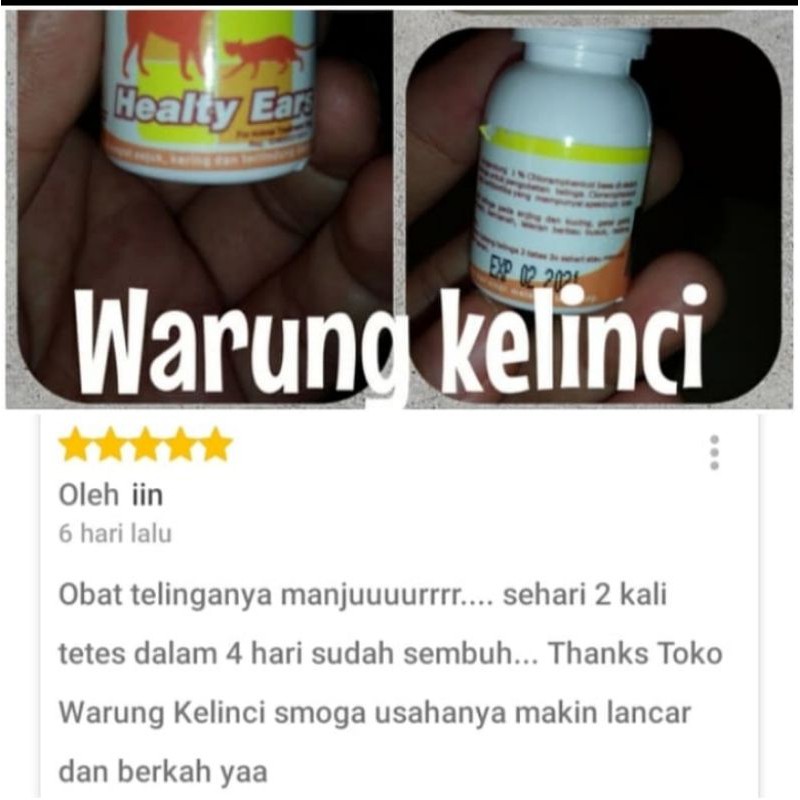 Tetes Telinga / tetes kuping kucing kelinci anjing