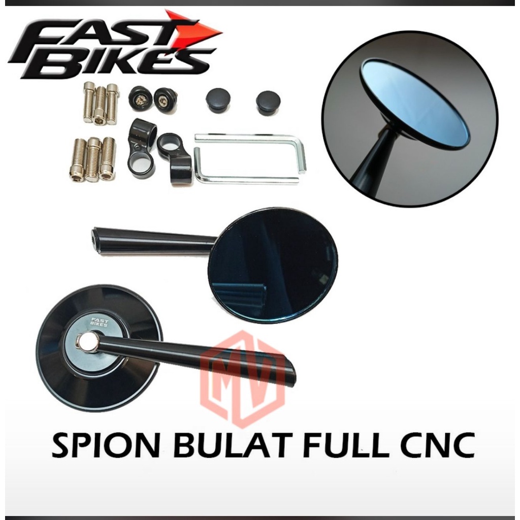 Spion Bulat spion bulat jokowi FULL  SPION JOKOWI CNC Universal Vespa Fino Scoopy Beat Mio Xeon dll