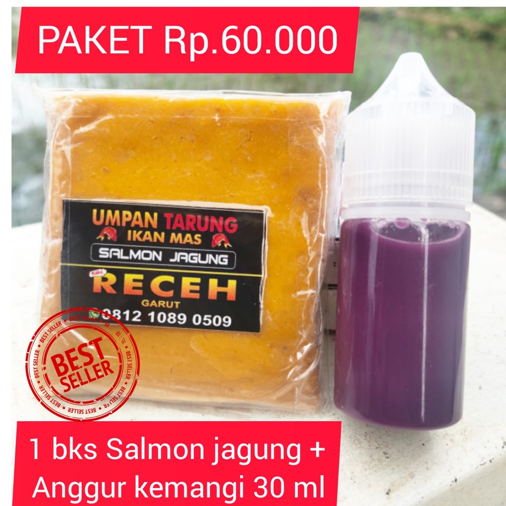 ⭐⭐⭐⭐⭐paket umpan & essen TARUNG MANCING anggur kemangi 30ml +umpan / umpan ikan mas  /  essen ikan m