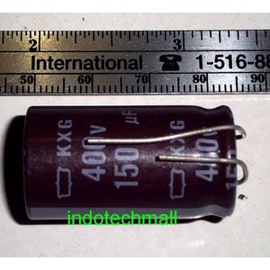 High Voltage Capacitor Elko 150uF 400V Nippon Chemicon KXG Original