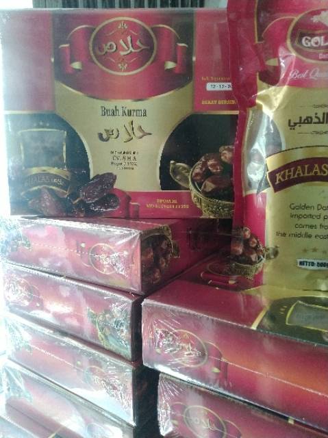 

RB Kurma GOLDEN DATES khalas 1 kg best seller - Al TAAJ Golden Khalas