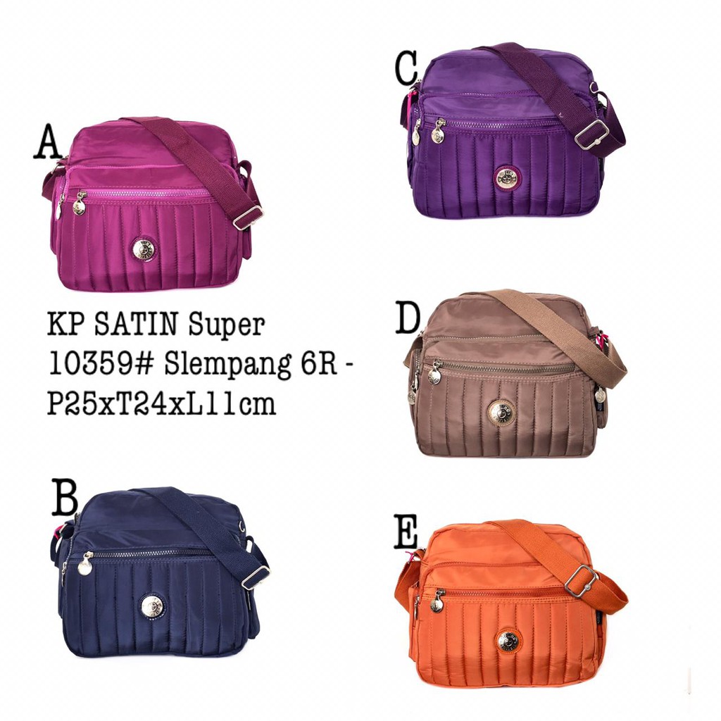 TAS KIPLING SELEMPANG KECIL SATIN 10359 BANYAK 6 RUANG COWOK CEWEK IMPORT JALAN Traveling Santai