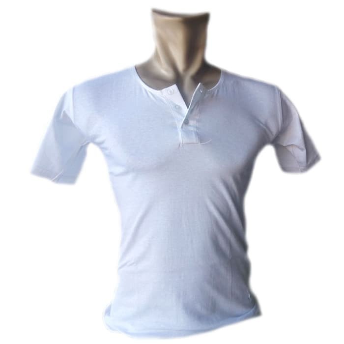 inayah official store/ oblong soar brand kancing/oblong kancing laki-laki/Pria-oblong kancing putih 