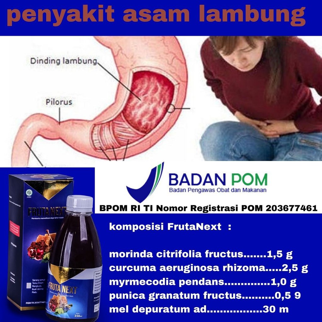 FRUTANEXT Obat MULTIKHASIAT Penyakit Asam Lambung | FRUTANEXT HERBAL |ampuh