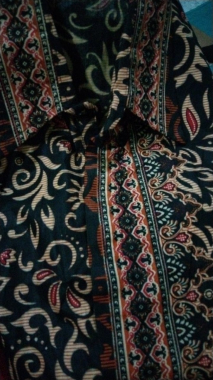 Bswart Batik Hrb026 Kenongo Hem Batik Prada Anjani Gold Kemeja Batik Pria