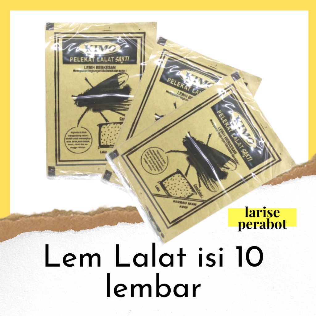 LEM LALAT KERTAS PELEKAT PERANGKAP LALAT LALER CICAK