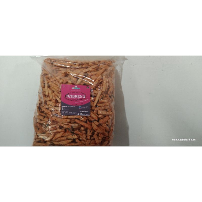 

Basreng Pedas Daun Jeruk kemasan 1kg
