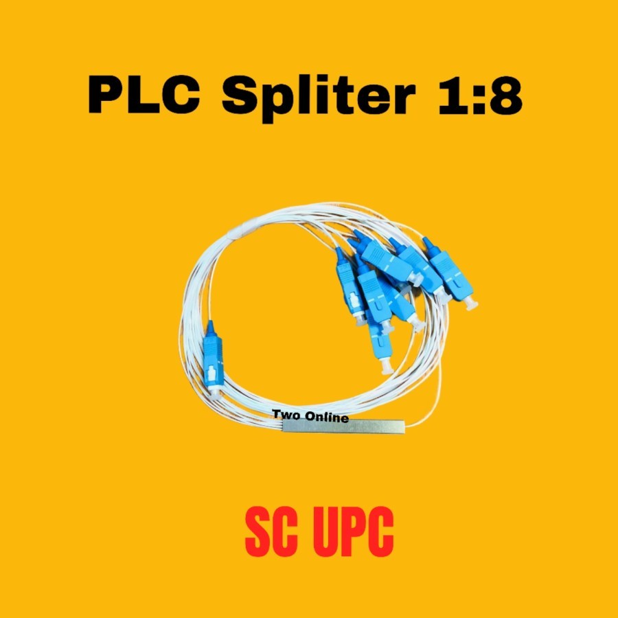 PLC pasif splitter 1:8 UPC passive plc spliter 1x8 upc fiber optik fo