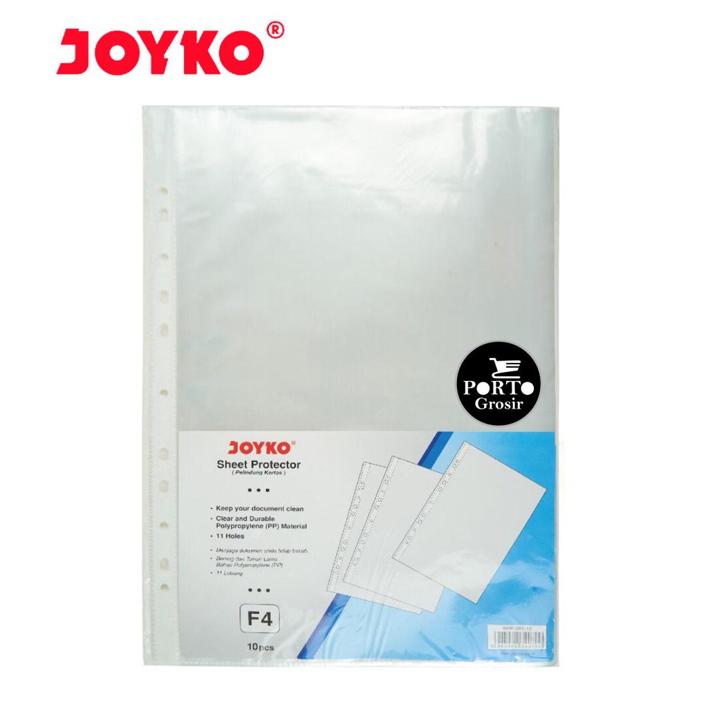 

Joyko Pocket Sheet Protector A4 F4 Poket Wadah Plastik Binder Ordner Per Pack Isi 10