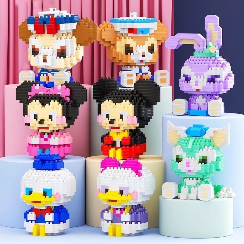 Nano Block Mainan Cartoon Cute Small Particle Puzzle Toy Compatible Building Blocks Susun DIY