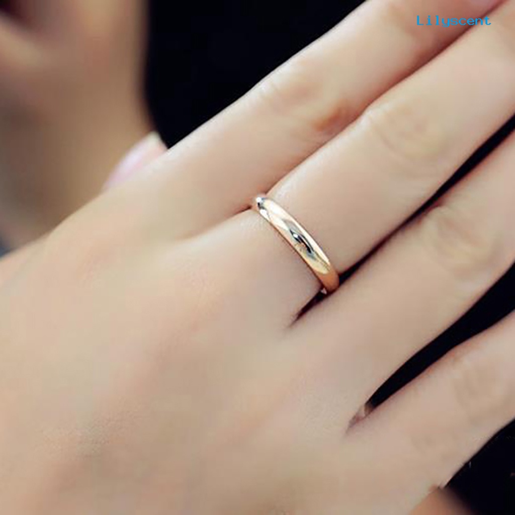 Ls Cincin Pasangan Bahan Titanium Steel Untuk Pesta