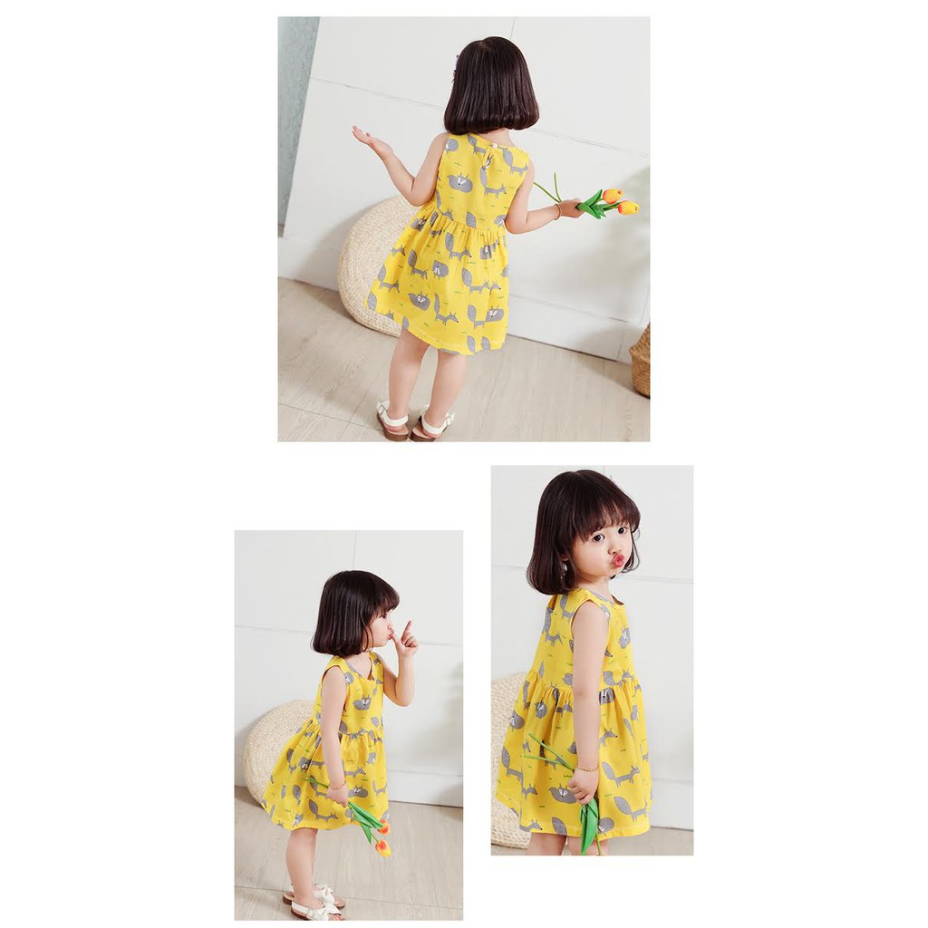 Dress Katun [ Fox ] Anak Perempuan [ Usia 2 -5 Tahun ] HM789