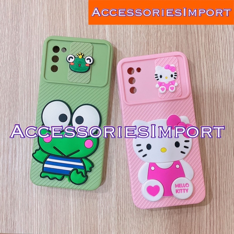 CASE SLIDE CAMERA REDMI NOTE 11/ NOTE 11PRO/ NOTE 10S/ NOTE 10 4G 5G/ NOTE 10PRO/ NOTE 9/ NOTE 8/ SOFT CASE KARAKTER + SLIDE CAMERA MOTIF DORAEMON MINNIEMOUSE MIMICAT KEROPI HELLOKITTY